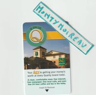 Télécarte - Carte  Clés D ' Hôtel :  Q. Value , Your   Key , Brand  Hotel , Quality - Hotel Key Cards