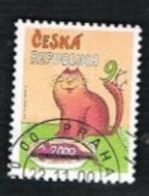 REP. CECA (CZECH REPUBLIC) - SG 286  - 2000  THE LAST STAMP OF OLD MILLENNIA: CAT -   USED - Other & Unclassified