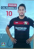 Bayer 04 Hakan Calhanoglu Signed Card - Autogramme