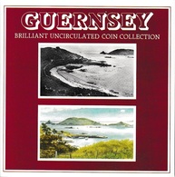 GUERNSEY 1989 Annual Coin Collection: Set Of 7 Coins (in Pack) BRILLIANT UNCIRCULATED - Guernsey