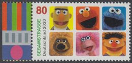 !a! GERMANY 2020 Mi. 3530 MNH SINGLE W/ Left Margin (a) - TV-series "Sesame Street" - Ungebraucht