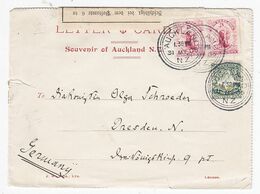 Neuseeland 1905 Brief Mit MIF+Postverschluss Nach Dresden - Lettres & Documents