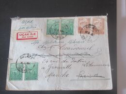 Turquie Lettre Du 12 08 1947 De Istanbul Pour  Granville - Covers & Documents