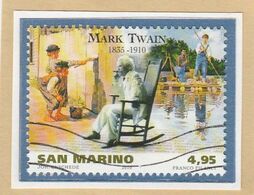 RSM Fr. USATI 094a - San Marino 2010 - "MARK TWAIN" 1v. Da € 4,95 - Usados