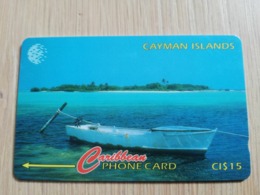 CAYMAN ISLANDS  CI $ 15,-  CAY-163G CONTROL NR 163CCIG  OWEN ISLAND       Fine Used Card  ** 3121** - Iles Cayman