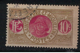SAINT PIERRE ET MIQUELON         N°  YVERT :  109  ( 2 )           OBLITERE       ( OB 8 / 46 ) - Used Stamps