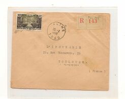 TOGO 25-2-1958 ENVELOPPE DE LOME POUR TOULOUSE - Briefe U. Dokumente