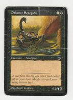 Magic The Gathering Dakmor Scorpion 1993-1998 Deckmaster - Carte Nere