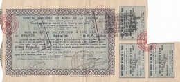 LOT 2 BONS DE DEPOT AU PORTEUR - SOCIETE FONCIERE DU NORD DE LA FRANCE -1930 - S - V