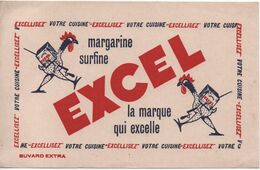 Buvard Publicitaire Ancien/Margarine/ EXCEL/Margarine Surfine / La Marque Qui Excelle/vers 1950-60     BUV523 - H