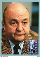 Carte Maximum Bernard Blier Acteur De Cinéma Paris 3.10.1998 Photo Kipa - 1990-1999