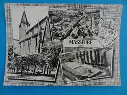 CPM - MASSEUBE (Gers) Vue Aérienne Piscine Et Camping Combier Imp. MACON - Other & Unclassified