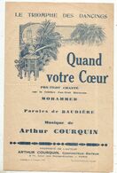 Partition Musicale Ancienne, Le Triomphe Des Dancings , Quand Votre Coeur, Fox-trot Chanté , Frais Fr 1.65 E - Partitions Musicales Anciennes