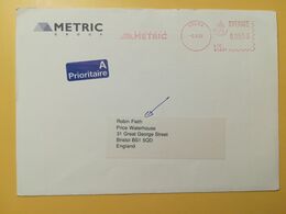 1994 BUSTA INTESTATA SVEZIA SVERIGE SWEDEN BOLLO MECCANICO ROSSA METRIC OBLITERE' SOLNA - Timbres De Distributeurs [ATM]