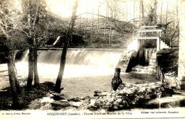 CPA ROQUEFORT 40 Chutes D'eau Au Moulin De La Ville - Roquefort