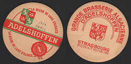 OLD BEER COASTER 1954 ADELSHOFFEN ALSACE FRANCE POSAVASOS CC008 - Sous-verres