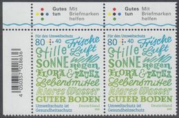 !a! GERMANY 2020 Mi. 3561 MNH Horiz.PAIR From Upper Left Corner - Environment Protection - Ungebraucht