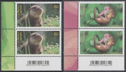 !a! GERMANY 2020 Mi. 3562-3563 MNH SET Of 2 Vert.PAIRS From Lower Left Corners - Young Animals - Unused Stamps