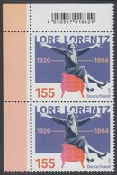 !a! GERMANY 2020 Mi. 3565 MNH Vert.PAIR From Upper Left Corner - Lore Lorentz; Female Cabaret Artist - Unused Stamps