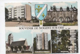 CPSM Grand Format -Souvenir De Nogent Sur Oise  -(60.Oise)multivues , Multivue - Nogent Sur Oise