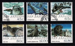 New Zealand 1992 Ross Dependency - Antarctic Seals Set Of 6 Used - Usati