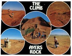 (M 6) Australia - NT - Ayers Rock (with Stamp) (The Climb) - Uluru & The Olgas