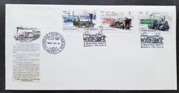 Hungary Railway 1996 Transport Train Vehicle Locomotive Trains (stamp FDC) - Covers & Documents