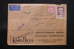 FINLANDE - Enveloppe Commerciale De Helsinki  Pour La France En 1959 - L 71254 - Covers & Documents