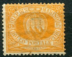 Repubblica Di San Marino - 1877 - 5 Centesimi Sass. 2 (senza Gomma) - Neufs