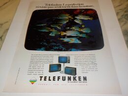 ANCIENNE PUBLICITE  TELEVISION TELEFUNKEN   1976 - Television