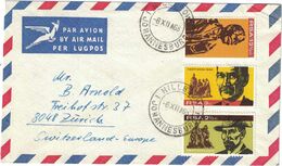 Afrique Du Sud - Johannesburg - Lettre Avion Pour La Suisse - 6 Décembre 1968 - Used Stamps