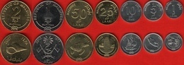 Maldives Set Of 7 Coins: 1 Laari - 2 Rufiyaa 2007-2012 UNC - Maldives