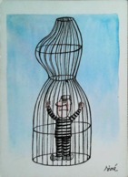 Illustration Siné  Le Prisonnier - Sine