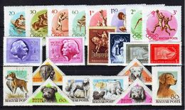 HUNGARY 1956 Full Year 22 Stamps  MNH - Años Completos