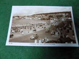 VINTAGE UK SOMERSET: WESTON Super MARE Promenade And Hill Sepia Cars HJ - Weston-Super-Mare