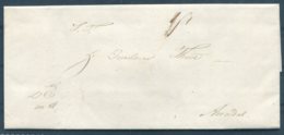 1845 Norway Entire Christiansand - Arendal. Bishop Von Der Lippe - ...-1855 Voorfilatelie