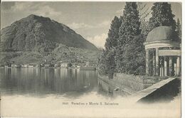 CPA, Suisse ,N°6143 , Paradiso E Monte S. Salvatore , Ed. W. Kilchburg - Paradiso