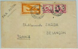 91217 - INDOCHINE Vietnam - Postal History - AIRMAIL  Cover To FRANCE  1942 - Brieven En Documenten