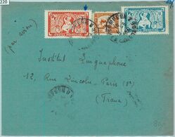 91220 -  INDOCHINE - Postal History - COVER Sent From CAMBODIA To FRANCE 1950 - Brieven En Documenten