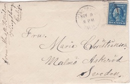 Letter From USA (Kingsburg) To Malmo (Sweden) - Autres & Non Classés