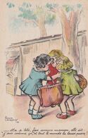 Tres Belle Illustration Levasseur 3 Petites Filles Au Marché Fais Comme Maman Je Suis Comme Ca.... - Levasseur, Roger