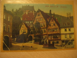 MILTENBERG Feldpost To Hamburg BAHNPOST Train Cancel Unterfranken Bavaria GERMANY Postcard - Miltenberg A. Main