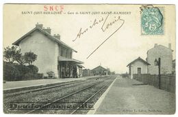 CPA - 42 - SAINT JUST SUR LOIRE -- Gare De Saint Just - Saint Rambert - Saint Just Saint Rambert