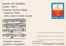 POLONIA  POLSKA - SYMFONII OLIMPIJSKIEJ -  2a Sinfonia Olimpica (1948) Di Zbigniew Turski - La Composizione Aveva Vinto - Sommer 1948: London