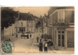 SAINT FLORENTIN        //              PLACE EDMONT VEROLOT ET RUE DU COLLEGE - Saint Florentin