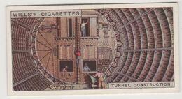 1927 WILLS CIGARETTES CARD ENGINEERING WONDERS Tunnelling Shield Tunnel Boring Machine Tunnelier Excavation Tunnel - Wills