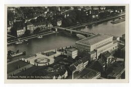 Mülheim An Der Ruhr Partie An Der Schloßbrücke Luftbild 1935 Postkarte Ansichtskarte - Mülheim A. D. Ruhr