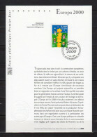 ✅ " EUROPA 2000 / ETOILES " Sur Notice Philatélique 1er Jour De 2000. N° YT 3327. Parfait état. FDC - 2000