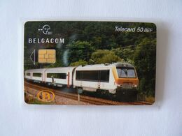 BELGACOM, Telecard TRAIN 50 BEF Rare De 2000, Seule, était Vendue Par Souscription Associée à Un Timbre En Feuillet + CP - Mit Chip