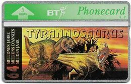 UK - BT - L&G - BTO-065B - Dinosaurs, Tyrannosaurus #8 - 308G - 5Units, 2.000ex, Mint - BT Buitenlandse Uitgaven